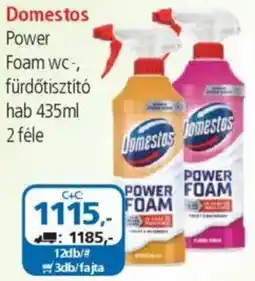 ÁRKLUB Domestos Power Foam wc-, fürdőtisztító hab ajánlat