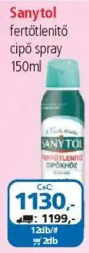 ÁRKLUB Sanytol fertőtlenítő cipő spray ajánlat