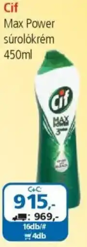 ÁRKLUB Cif Max Power súrolókrém ajánlat