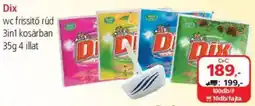 ÁRKLUB Dix wc frissítő rúd 3in1 kosárban ajánlat