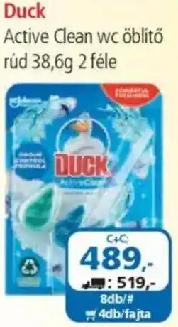 ÁRKLUB Duck Active Clean wc öblítő rúd ajánlat