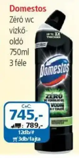 ÁRKLUB Domestos Zéró wc vízkőoldó ajánlat