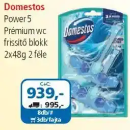 ÁRKLUB Domestos Power 5 Prémium wc frissítő blokk ajánlat