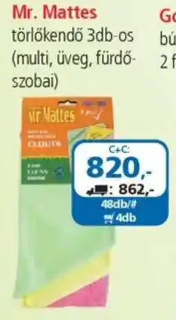 ÁRKLUB Mr. Mattes törlőkendő ajánlat