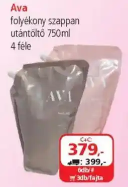 ÁRKLUB Ava folyékony szappan utántöltő ajánlat