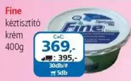ÁRKLUB Fine kéztisztító krém ajánlat