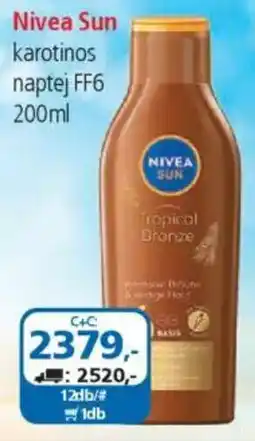 ÁRKLUB Nivea Sun karotinos naptej FF6 ajánlat