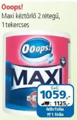 ÁRKLUB Ooops! Maxi kéztörlő 2 rétegű ajánlat