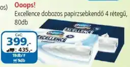 ÁRKLUB Ooops! Excellence dobozos papírzsebkendő ajánlat