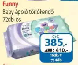 ÁRKLUB Funny Baby ápoló törlőkendő ajánlat