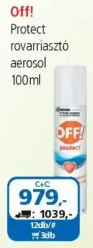 ÁRKLUB Off! Protect rovarriasztó aerosol ajánlat