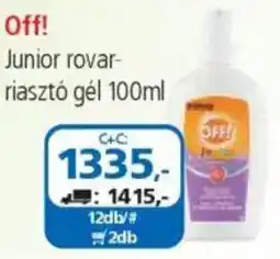 ÁRKLUB Off! Junior rovarriasztó gél ajánlat