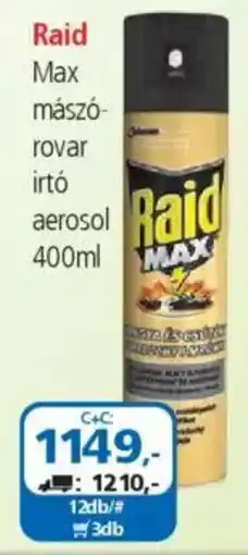 ÁRKLUB Raid Max mászórovar irtó aerosol ajánlat
