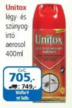 ÁRKLUB Unitox légy- és szúnyog- irtó aerosol ajánlat