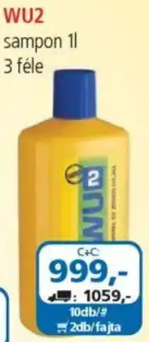 ÁRKLUB WU2 sampon ajánlat