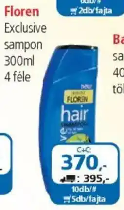 ÁRKLUB Floren Exclusive sampon ajánlat