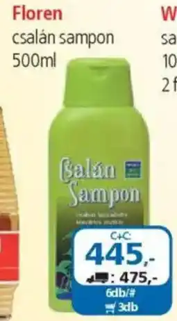 ÁRKLUB Floren csalán sampon ajánlat