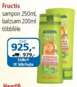 ÁRKLUB Fructis sampon, balzsam ajánlat