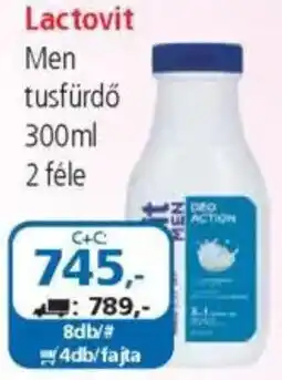 ÁRKLUB Lactovit Men tusfürdő ajánlat