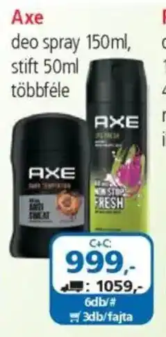 ÁRKLUB Axe deo spray, stift ajánlat