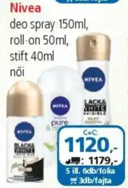 ÁRKLUB Nivea deo spray, roll-on, stift ajánlat