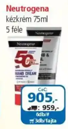ÁRKLUB Neutrogena kézkrém ajánlat