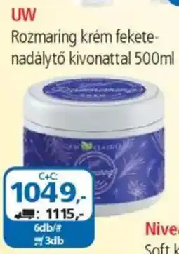 ÁRKLUB UW Rozmaring krém fekete- nadálytő kivonattal ajánlat