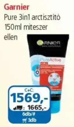 ÁRKLUB Garnier Pure 3in1 arctisztító ajánlat