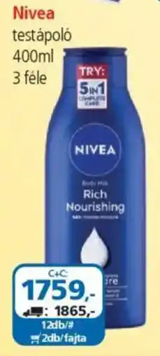 ÁRKLUB Nivea testápoló ajánlat