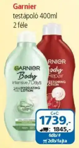 ÁRKLUB Garnier testápoló ajánlat