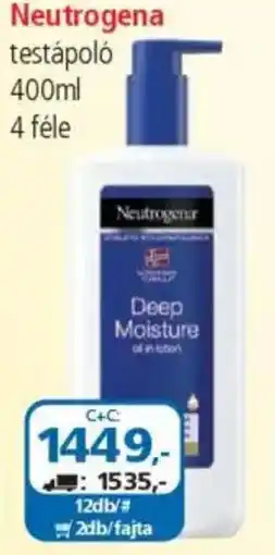 ÁRKLUB Neutrogena testápoló ajánlat