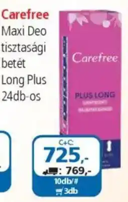 ÁRKLUB Carefree Maxi Deo tisztasági betét Long Plus ajánlat