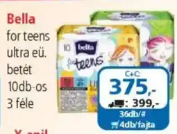 ÁRKLUB Bella for teens ultra eü. betét ajánlat