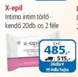 ÁRKLUB X-epil Intimo intim törlőkendő ajánlat