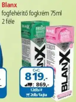 ÁRKLUB Blanx fogfehérítő fogkrém ajánlat
