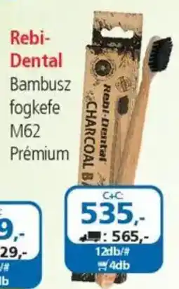 ÁRKLUB RebiDental Bambusz fogkefe M62 Prémium ajánlat