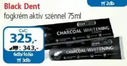 ÁRKLUB Black Dent fogkrém aktív szénnel ajánlat