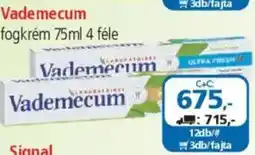 ÁRKLUB Vademecum fogkrém ajánlat