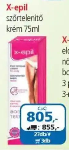 ÁRKLUB X-epil szőrtelenítő krém ajánlat