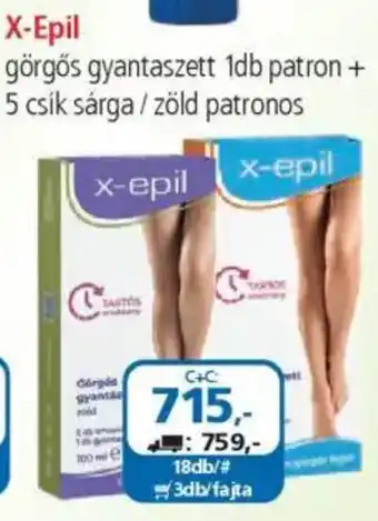 ÁRKLUB X-Epil görgős gyantaszett ajánlat