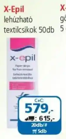ÁRKLUB X-Epil lehúzható textilcsíkok ajánlat