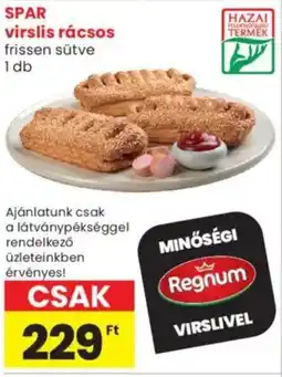 Spar SPAR virslis rácsos ajánlat
