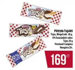 Coop Pöttyös Tejsüti Tejes, MegaCsoki ajánlat
