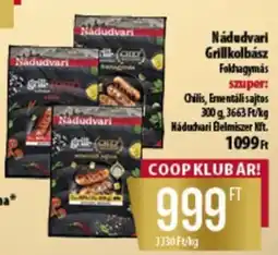 Coop Nádudvari Grillkolbász ajánlat