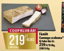 Coop Füstölt Csemege szalonna ajánlat