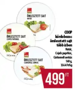 Coop COOP kördobozos ömlesztett sajt több ízben ajánlat