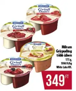 Milram Griz puding több ízben