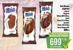 Coop Zott Monte jégkrém ajánlat