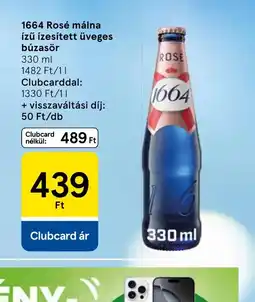 Tesco 1664 Rosé málna ízű ízesített üveges búzasör ajánlat