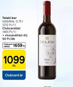 Tesco Teleki bor ajánlat